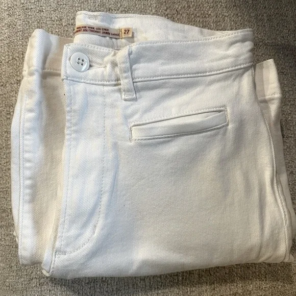 LEVI'S Ribcage Wide Leg Crop - White - Picture 7 of 7